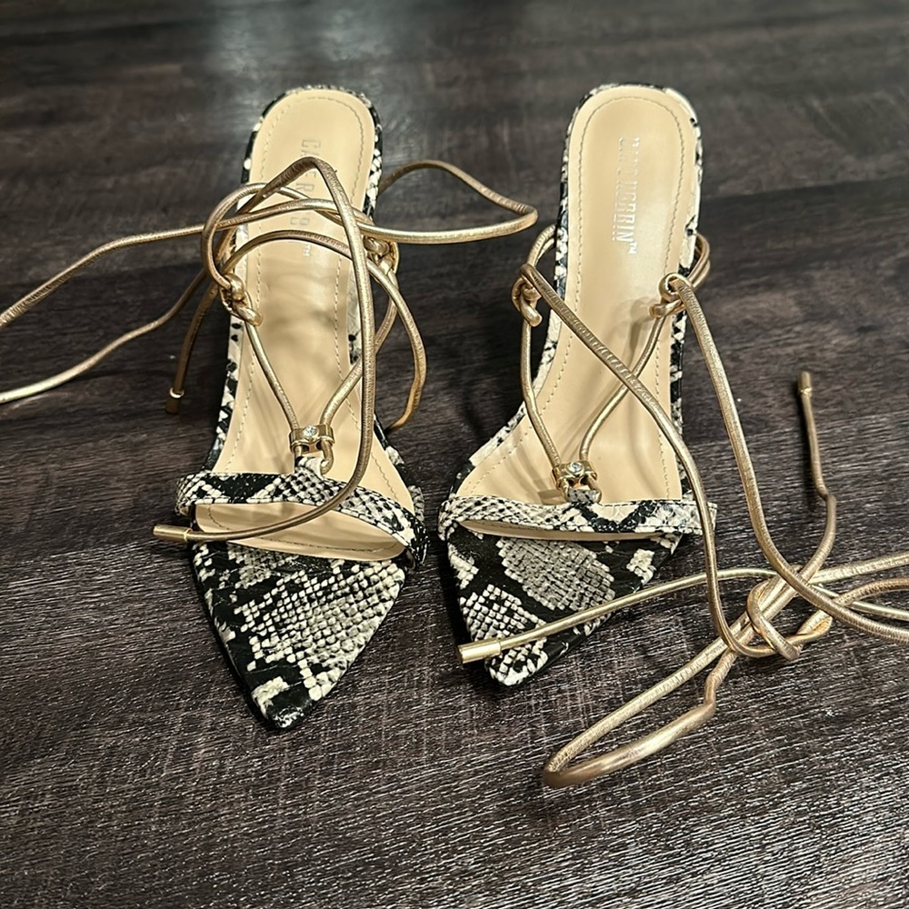 Snake Print heels
